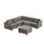 Canapé modulaire moderne, canapé convertible 6 places-1992374395