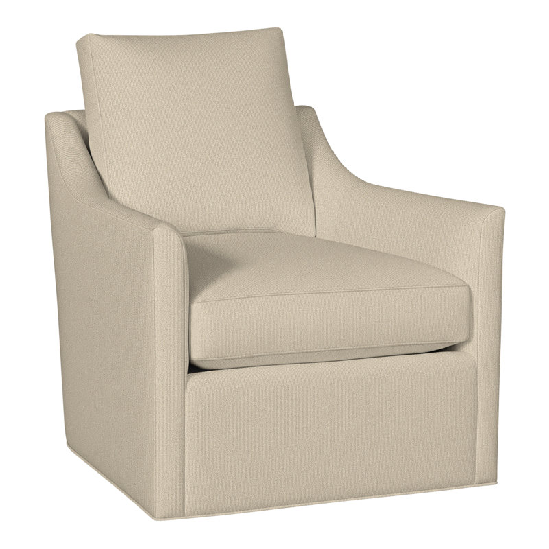Newlin 30.5" Newlin Barrel Back Swivel Chair, Perigold Youngman Zinc, No