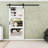 Double-sided  Glass Mirror and Solid Manufactured Wood Sliding Barn Door with Installation Hardware Kit-105075635