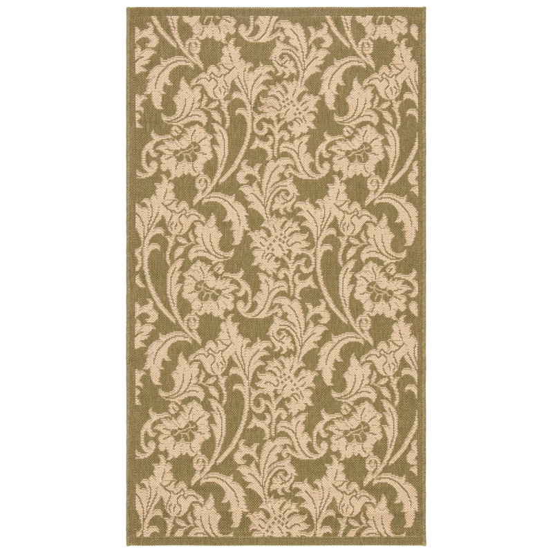 Herefordshire Performance Floral Indoor/Outdoor Area Rug, Rectangle 2'7" x 5'