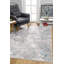 Tapis bleu / gris en polypropylène à motif abstrait tissé à la machine 4 pi x 6 pi Pula-30971848