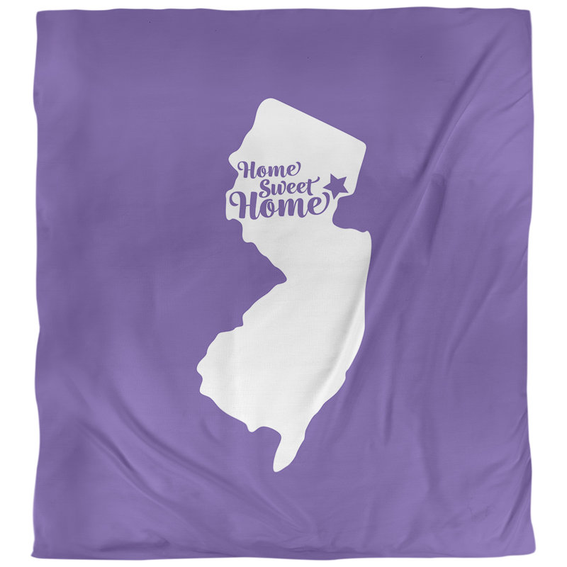Housse de couette newark doux, Housse de couette simple TG, Mauve, Microfibre