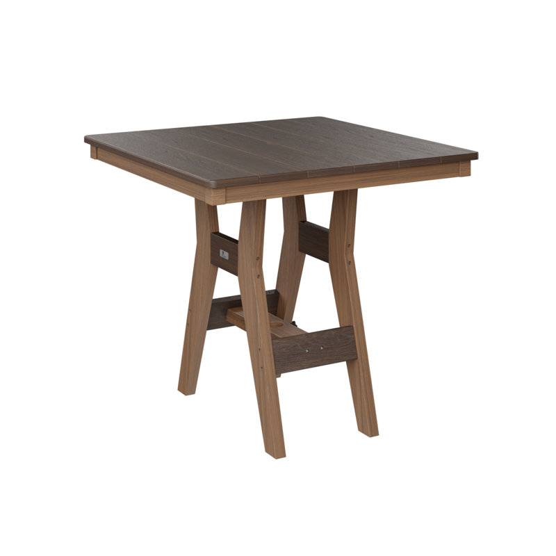 Table de salle à manger carrée 33 po Berlin Gardens Harbor, Acajou antique, 30.37" H x 33" W x 33" D, Imbuia