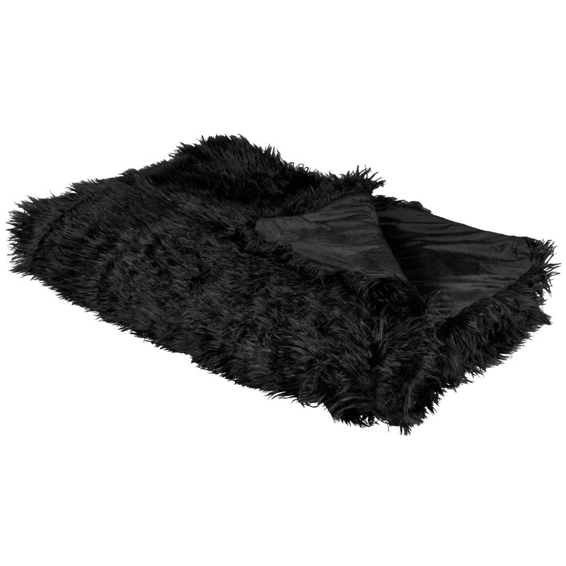 Aiso Throw Blanket, Black