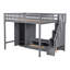 Structure de lit mezzanine avec garde-robe-2003023073