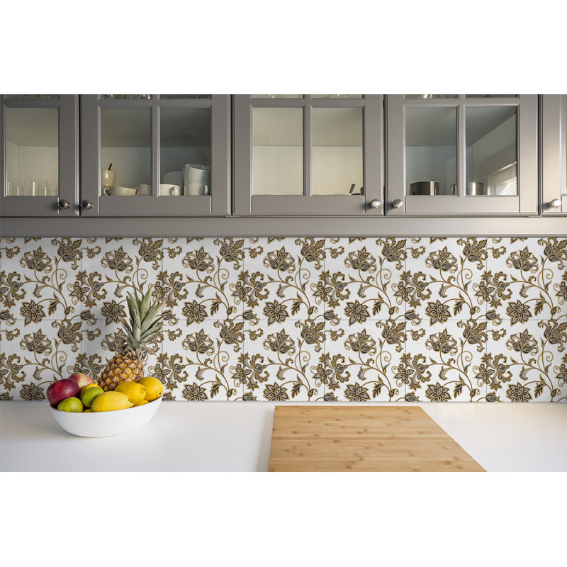 Hyram 30cm W x 30cm L Vinyl Peel and Stick Field Tile