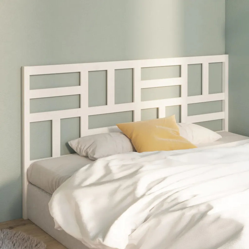 Menzel Solid Wood Headboard, White, 206 x 104 cm