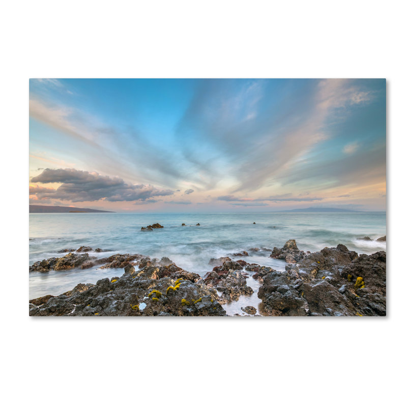Fabrizzio "South Maui Sunrise" par Pierre Leclerc, reproduction de photo sur toile tendue, H 12 po x l 19 po x P 2 po