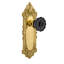 Victorian Plate with Crystal Black Door Knob-1164695917