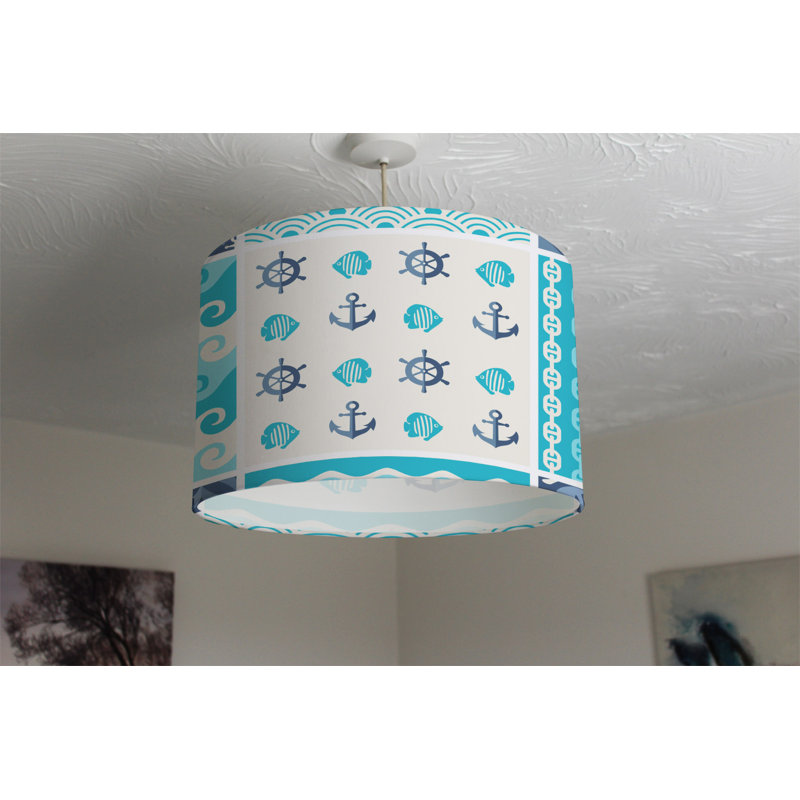 Cotton Drum Lamp Shade ( Uno ), 25cm H x 40cm W x 40cm D