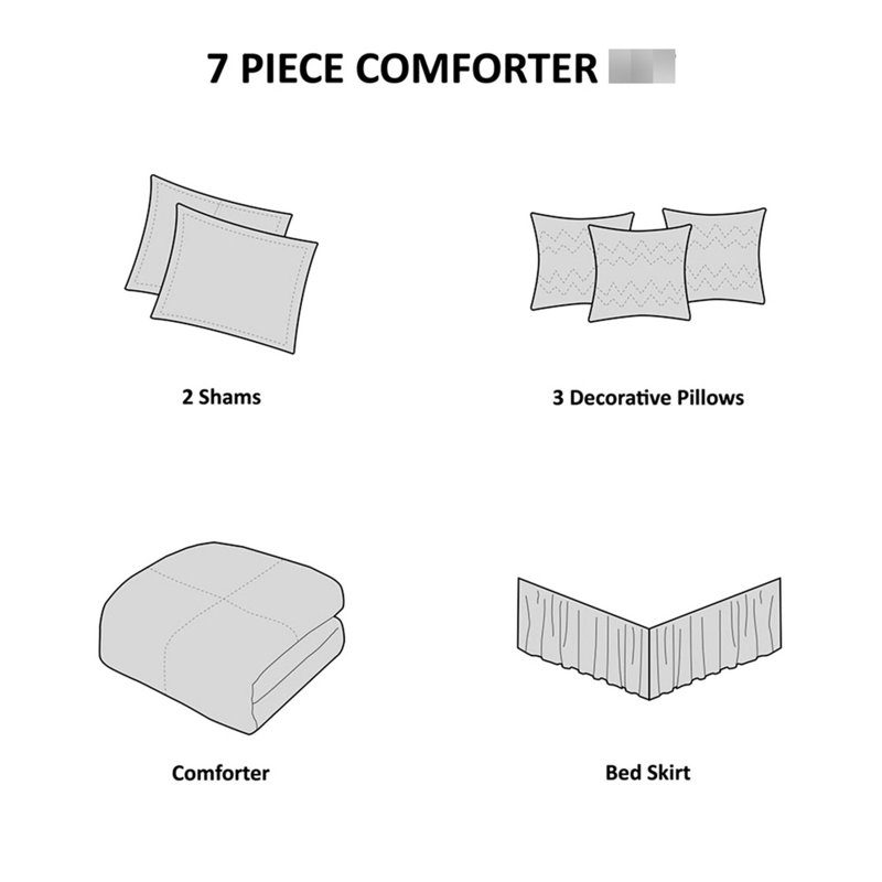 Édredon double - simili suède, 2 taies décoratives assorties