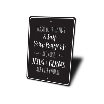 Panneaux religieux en aluminium «Say Your Prayers»