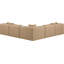 Canapé modulaire en similicuir 5 pièces Houswerth-94884294