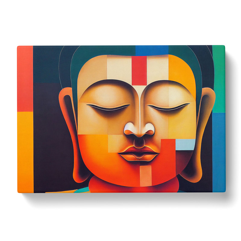 Modern Buddha Abstract - Wrapped Canvas, 35cm H x 50cm W x 3cm D