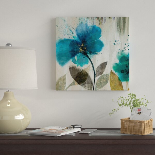 Bless international 'Teal Splash II' Print on Canvas & Reviews | Wayfair