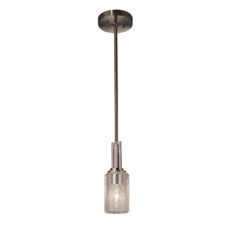 Casson 1 - Light Single Pendant, Caramel, Polished Chrome, Incandescent