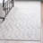 Glam Geometric White Silver Area Rug-70728021