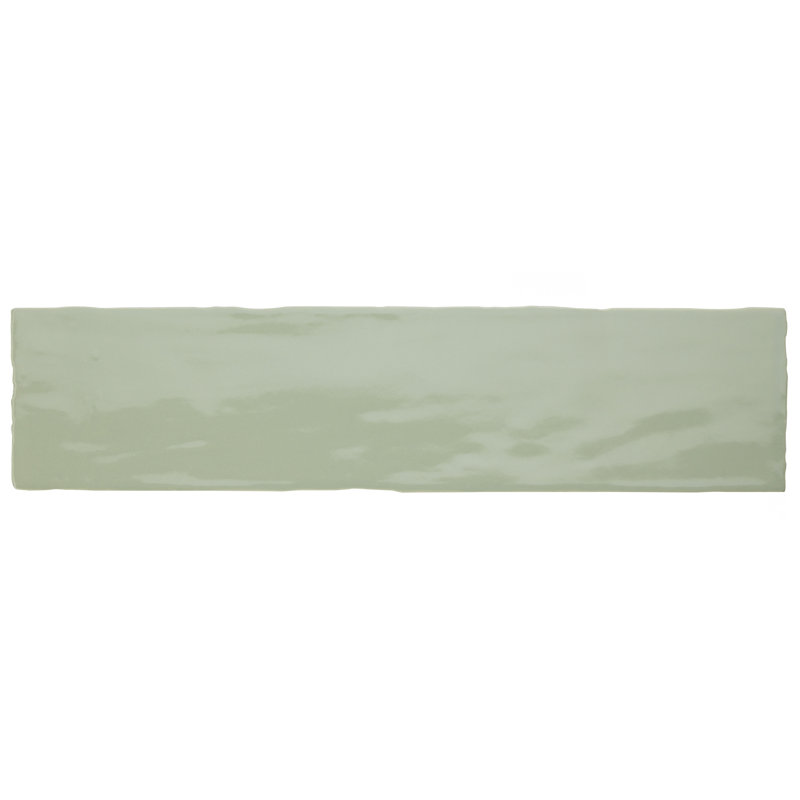 Chester 3" x 12" Ceramic Subway Wall Tile, Sage Green
