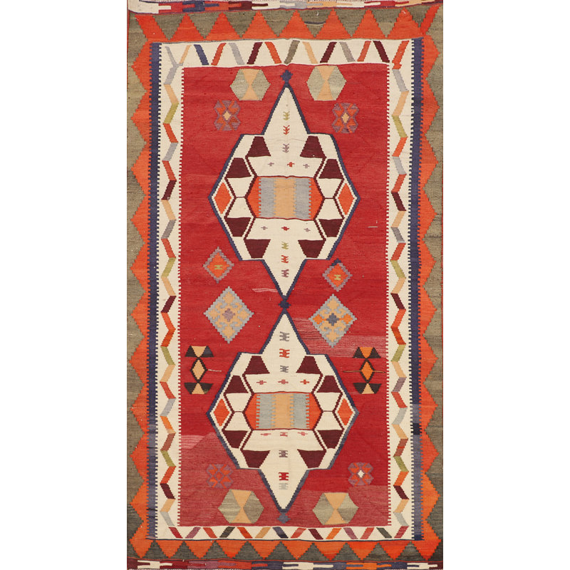 Tapis géométrique Kilim