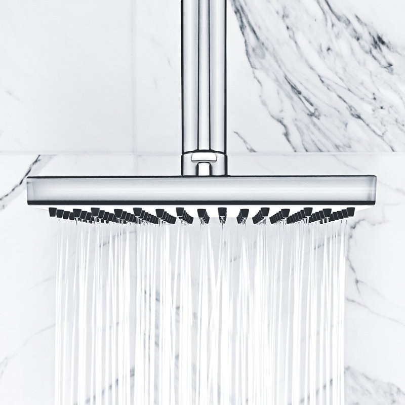 Square Rain Shower Head, Polished Chrome