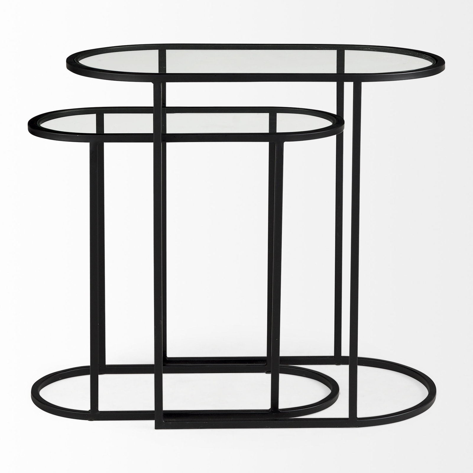 Eboni Glass End Table