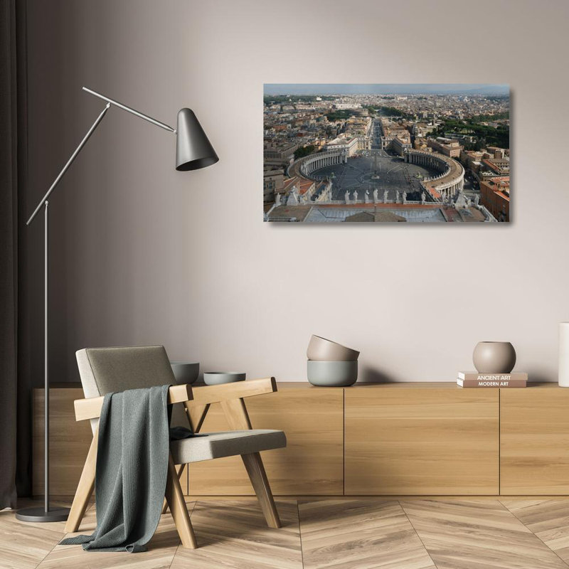 Paysage urbain de San Pietro, Rome, H 13 po x l 24 po