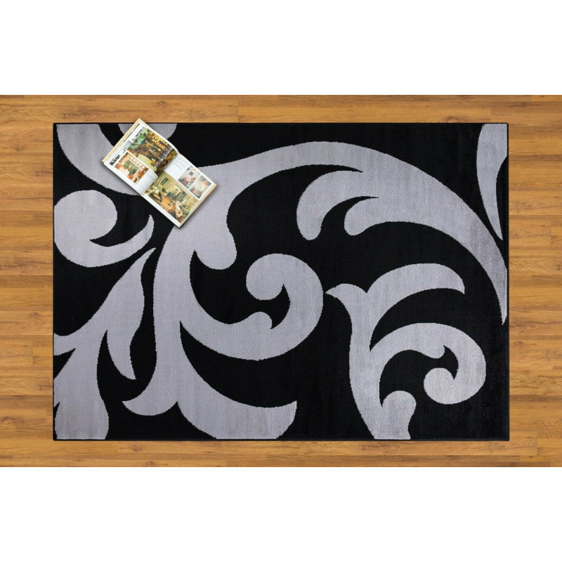 Waits Floral Area Rug, Rectangle 60 x 110cm