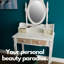 Paisley Dressing Table with Mirror