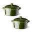 Ensemble de 2 petites boulangeries rondes Verde