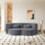 Canapé-lit moderne avec 2 coussins, canapé-lit convertible en tissu rembourré de mousse, matelas pliant simple pour le salon, lit d'invité, salle de jeux, aucun assemblage requis-1042433890-1042433900