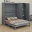 Grand lit escamotable mural avec placard-107255720