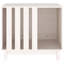 Niche pour chien Vidaxl en bois de pin massif blanc 27,6 x 19,7 x 24,4 po