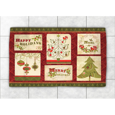Holiday Wishes Chenille Indoor Rug