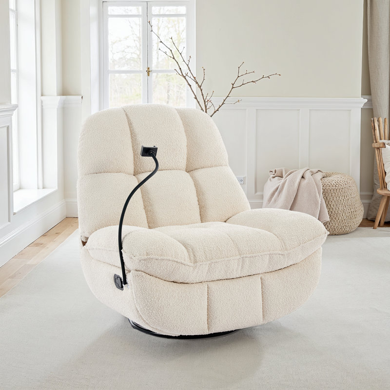 113cm Wide Rocker Standard Recliner, Manual - Handle/Lever