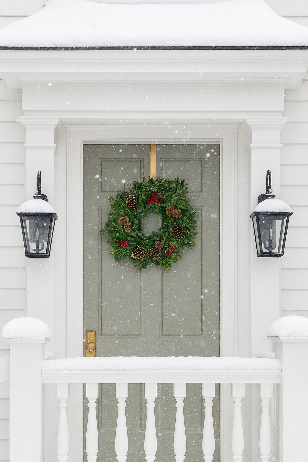 22" Handcrafted Pinecone Christmas Wreath