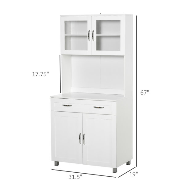 Emsley 79 Kitchen Pantry Red Barrel Studio Finish: White