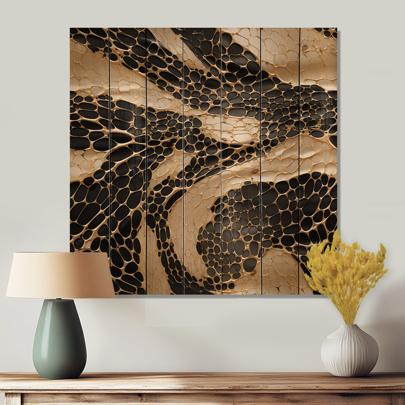 Wigston - Panneaux de décoration murale en bois marbré, H 15 po x l 15 po