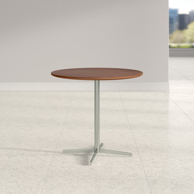 Table de réunion circulaire en bois massif Kerveen