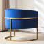 Chaise en velours avec balcon incurvé pour chambre et bureau