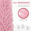 Arbre de Noël rose 8 pi avec 618 pointes de branches réalistes et support en plastique durable pour une installation et un rangement faciles