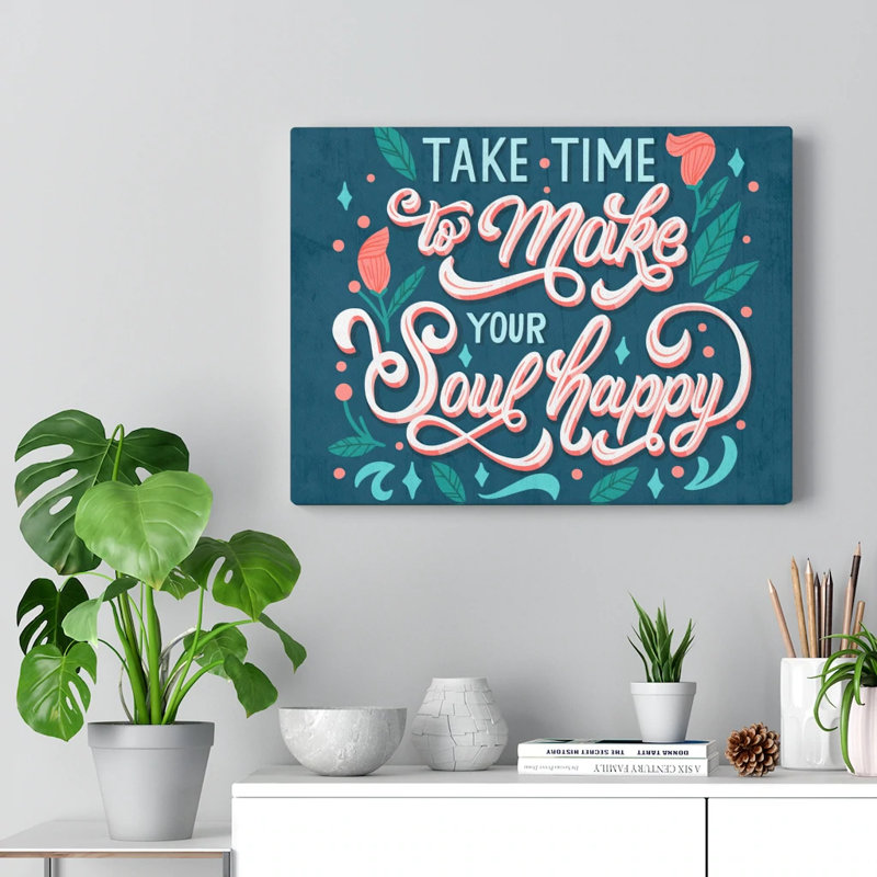 Art inspirant, citation, impression sur toile, art mural, H 12 po x l 16 po