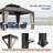Hardtop Double-Roofed Aluminum Patio Gazebo-120276823