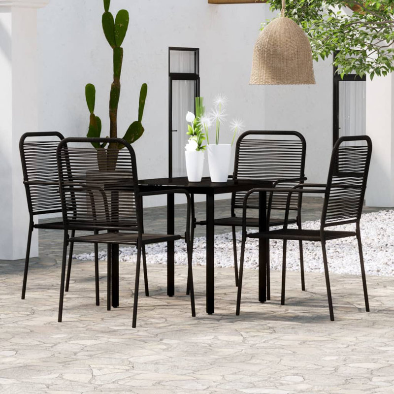 Geissie 4 - Person Patio Dining Set with Square Table