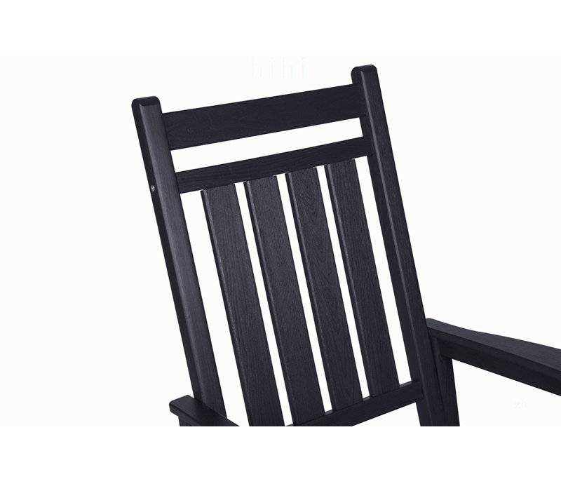 Fauteuil à bascule surdimensionné résistant aux intempéries avec dossier ergonomique, siège d'extérieur confortable pour pelouse et jardin