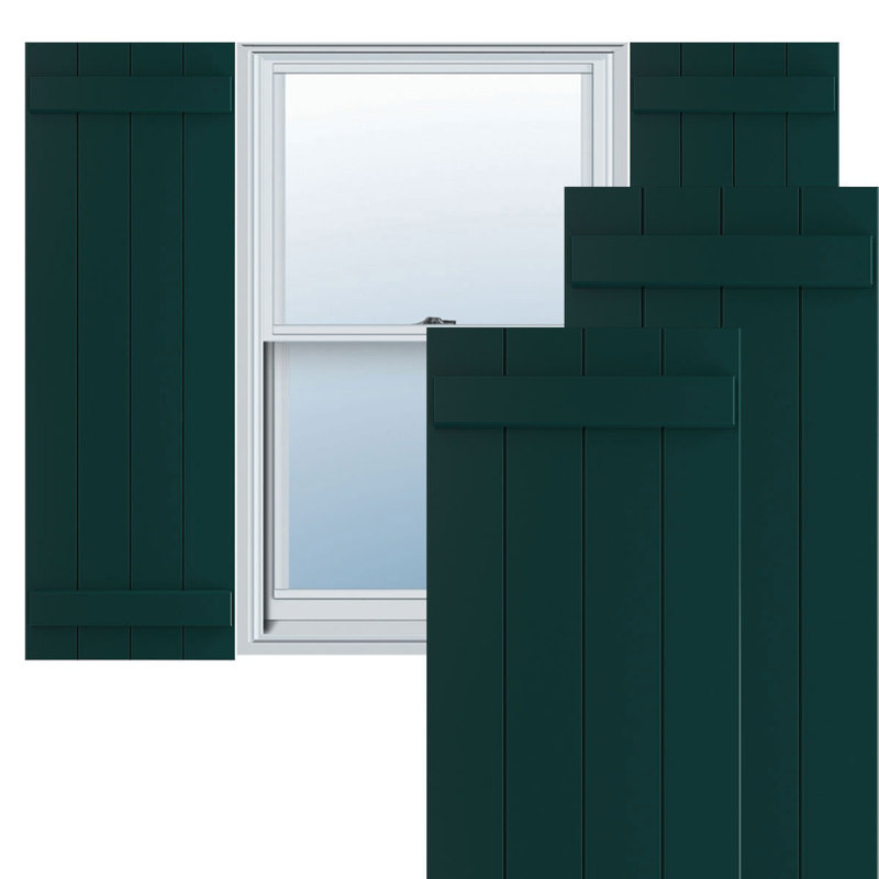 Volets en PVC True Fit, Vert thermique, H 51 po x l 21 1/2 po x P 1 po