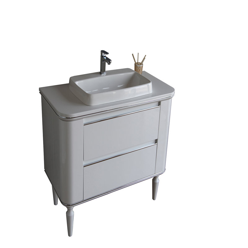 Ensemble de meuble-lavabo simple mural 32 po Makassar
