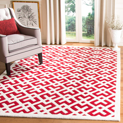 Chatham Hand Tufted Wool Red/Ivory Rug