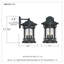 Lanterne murale d'extérieur à 3 ampoules Sheppard-23169389-23169391