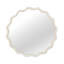 Miroir décoratif rond blanc en bois massif ondulé 30 pouces-1885367273-1885367272