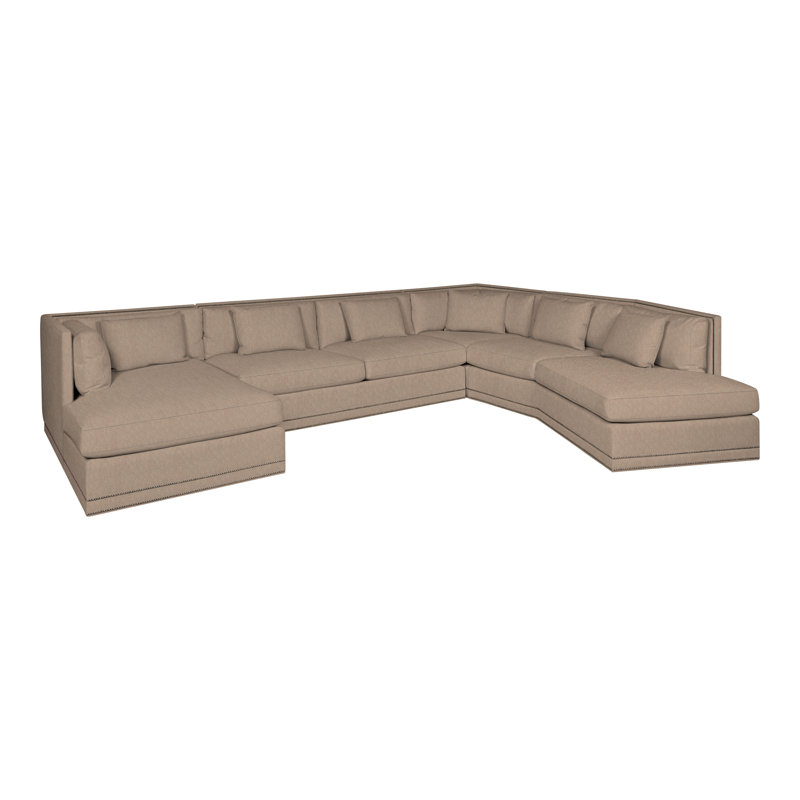 Michael Weiss 4-Piece Steadman II Sectional, Navada Mushroom, No